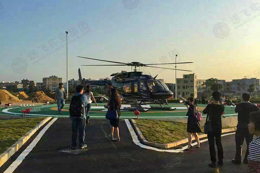 海南?？?海南省腫瘤醫院 地面停機坪的試飛驗收圖1